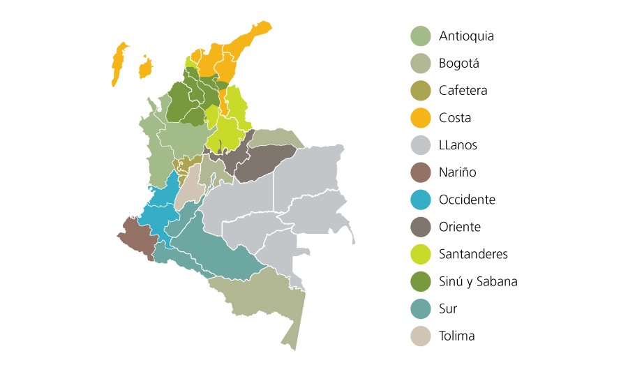 Mapa Territoriales FINAGRO