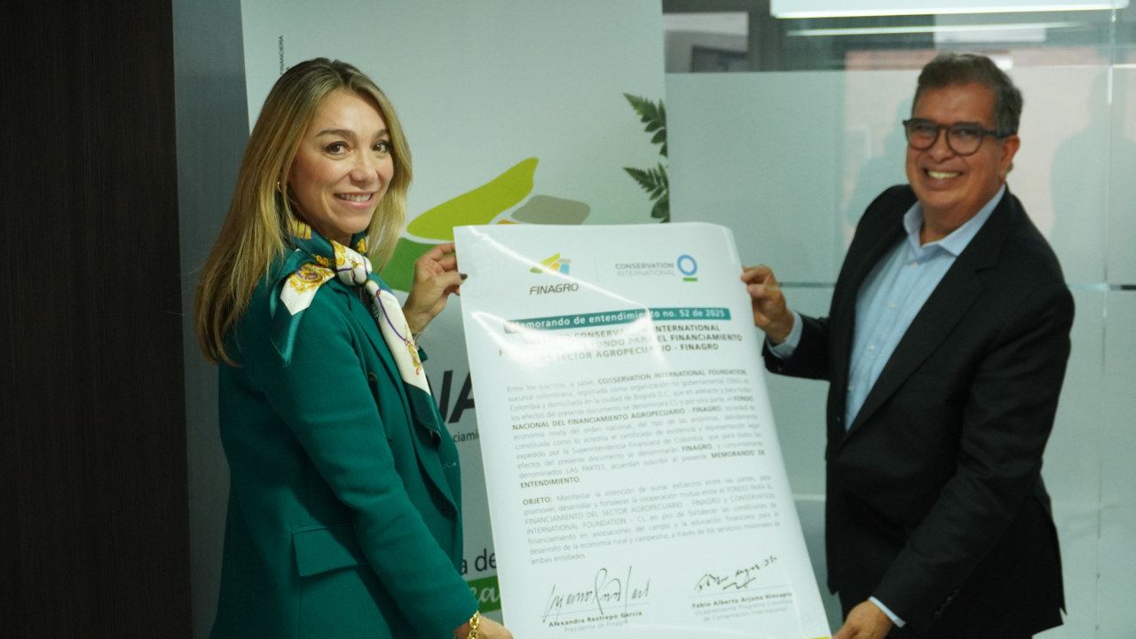 Conservación Internacional Colombia y FINAGRO se unen para impulsar el financiamiento sostenible en el agro colombiano.