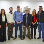 En la foto, de izquierda a derecha:  Catalina Jiménez, directora de la Oficina Regional DID para América Latina; Juan Pablo Bustamante, vicepresidente de Asuntos Estratégicos y Sostenibilidad de Finagro; Dairo Estrada, gerente senior de Inversiones de DAI, quienes implementan el Programa Finanzas para la Equidad de USAID; Andrés Lozano, vicepresidente de operaciones de financiamiento y Canales de Finagro; Paula Zuleta, secretaria técnica de la Comisión Nacional de Crédito Agropecuario; y German Guerrero, di